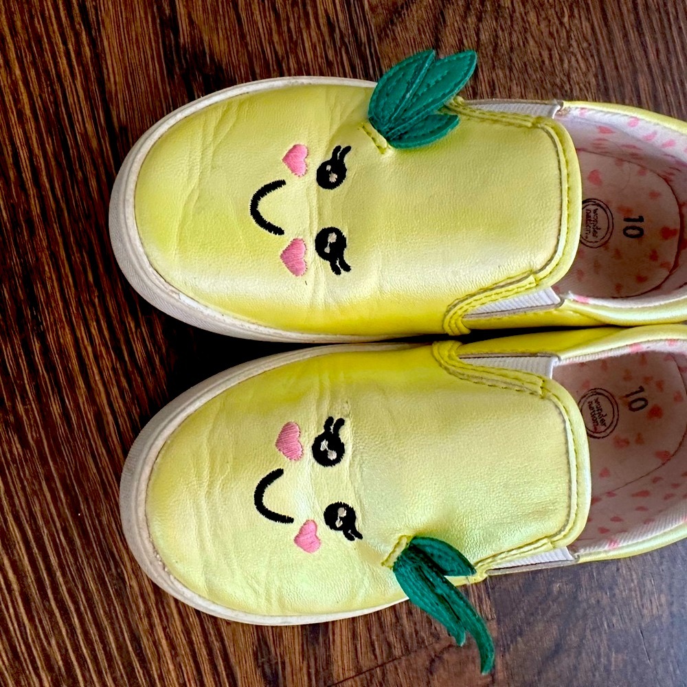 Wonder Nation Yellow and Green Lemon Sneakers